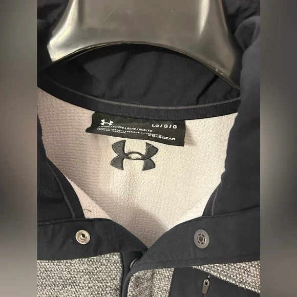 Under Armour Coldgear Polartech Pocketed Fleece 1/4 Button Up - Picture 3 of 4